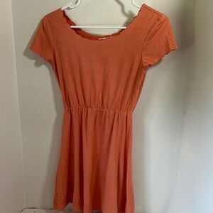 Cato peach faux suede dress size 10/12 medium